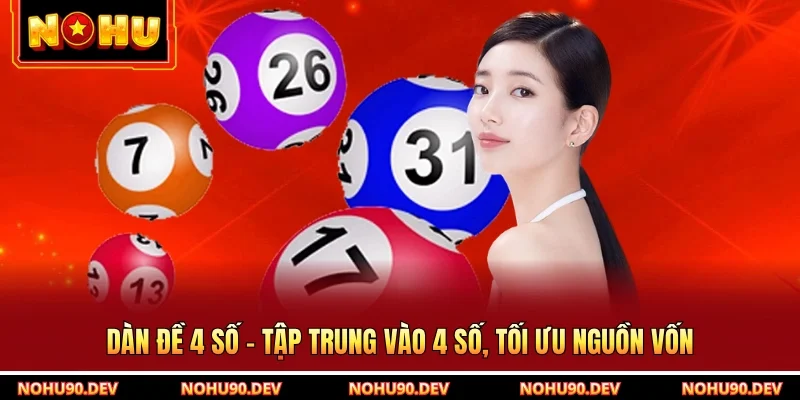 Dàn Đề 4 Số - Tập Trung Vào 4 Số, Tối Ưu Nguồn Vốn